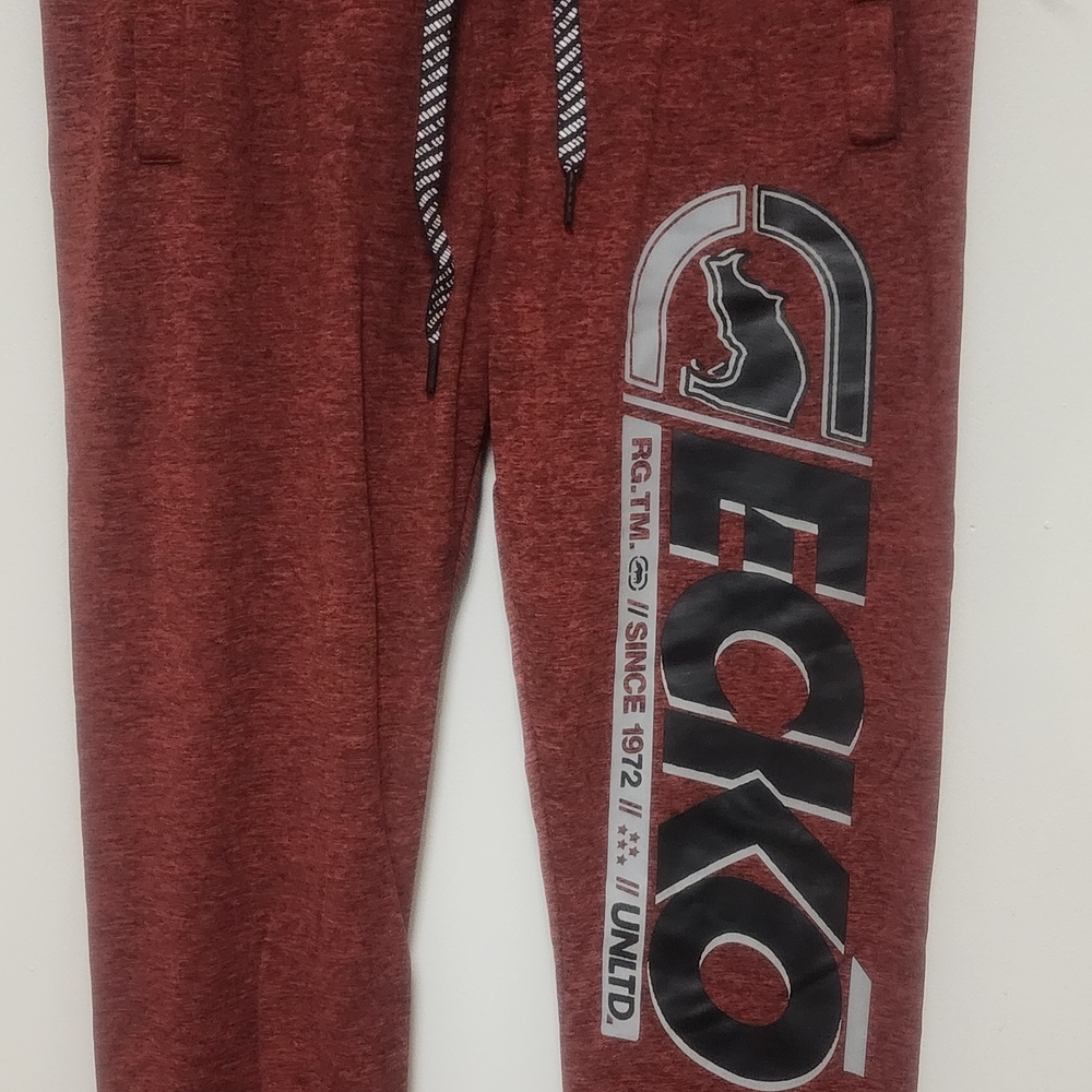 Ecko Unlimited Kids Maroon Joggers with Logo